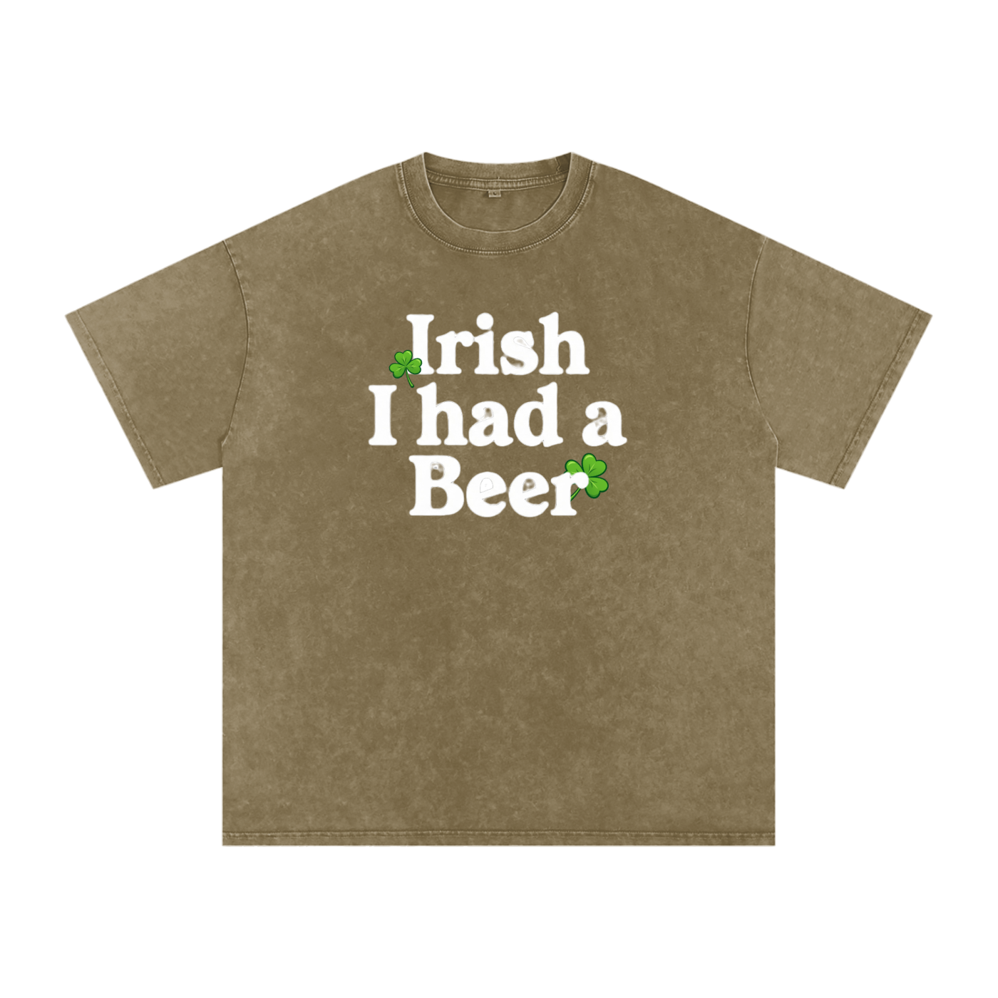 "Irish I Had a BEER",Irish, Holiday,St. Patricks Day,T-shirt,Washed Color Tshirt,Quality Shirt